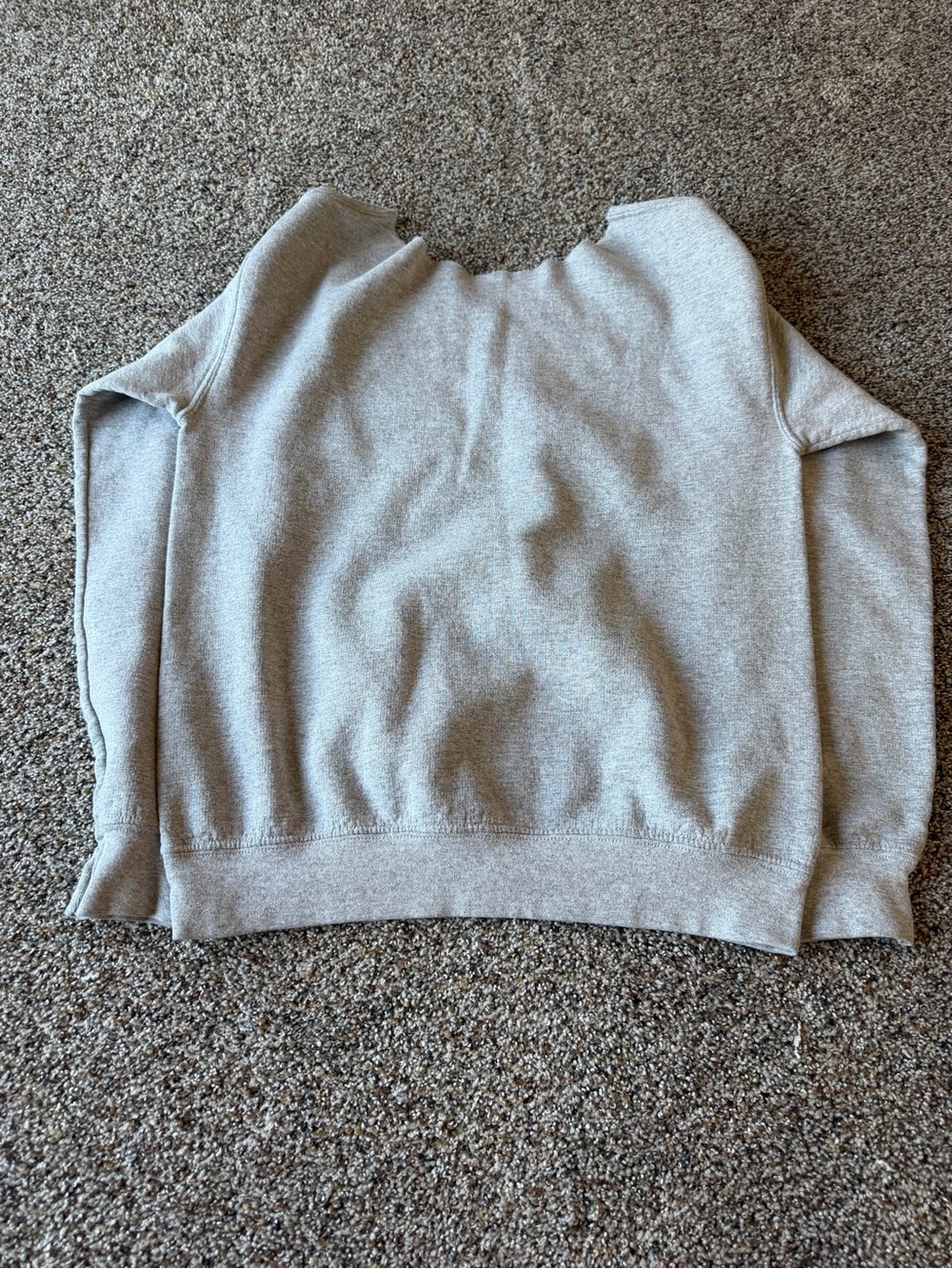 Batman Retro Comic Graphic Gray Sweatshirt Raw Cut Neck Pullover - Picture 4 of 4